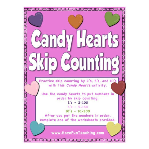 Candy Hearts Skip Counting Game