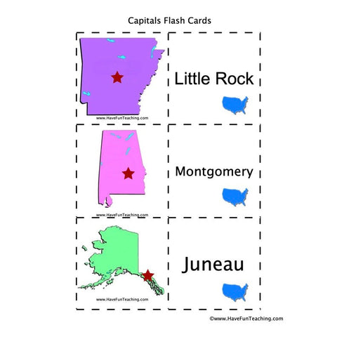 Capital Flash Cards