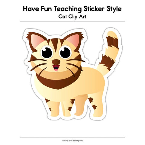 Cat Clip Art Worksheet