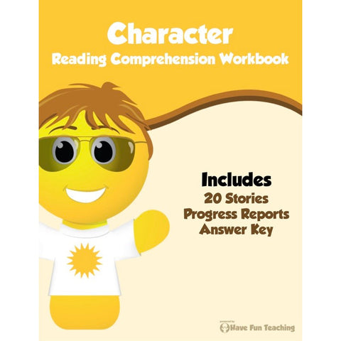 Character Reading Comprehension Workbook
