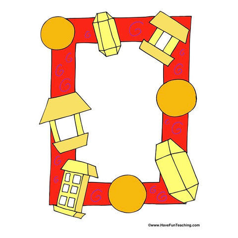 Chinese New Year Border Paper 04 Worksheet