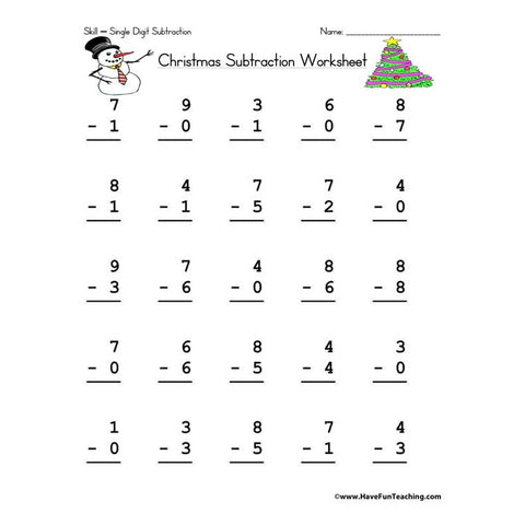 Christmas Math Worksheet 2