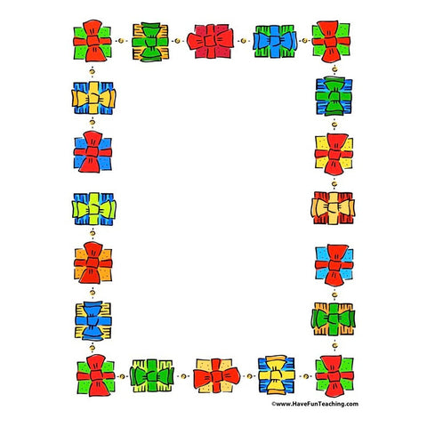 Christmas Paper Worksheet