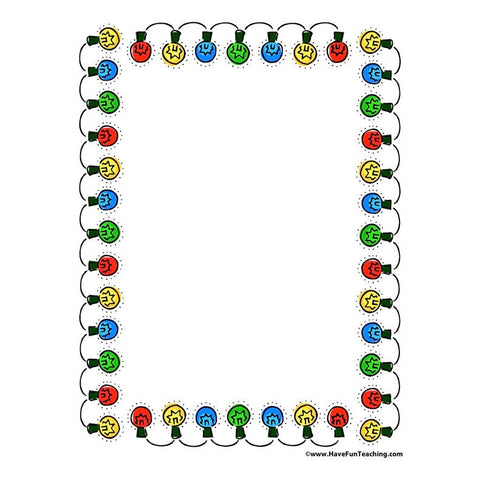 Christmas Paper Worksheet 2