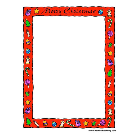 Christmas Paper Worksheet 3