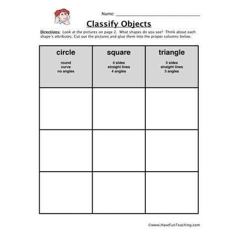 Classification Worksheet 3