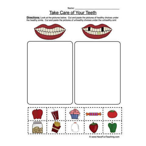 Clean Teeth Worksheet 2