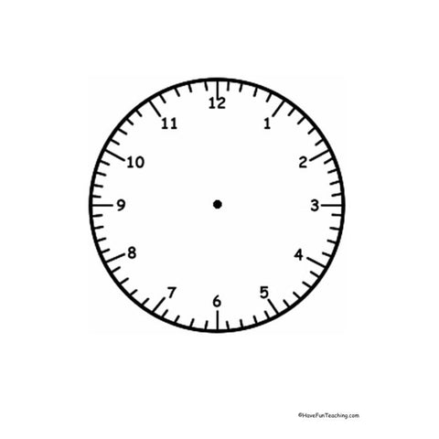 Clock Transparency Worksheet