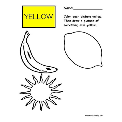 Yellow Worksheet
