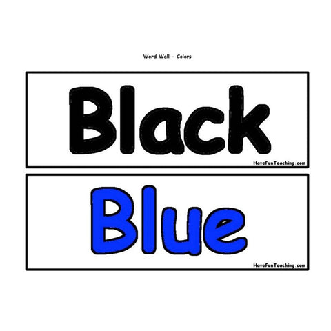 Colors Worksheet
