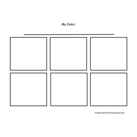Comic Strip Writing Worksheet