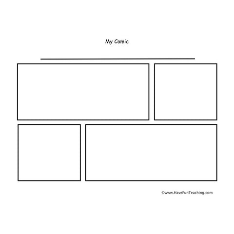 Comic Strip Writing Worksheet 3