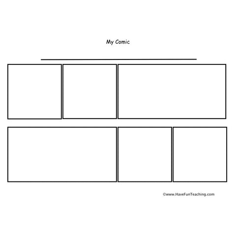 Comic Strip Writing Worksheet 5