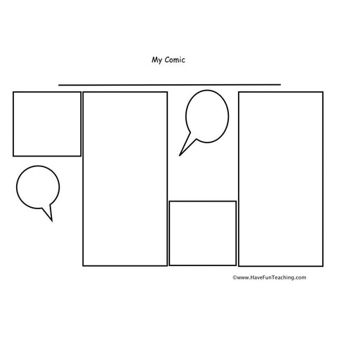 Comic Strip Writing 6 Worksheet