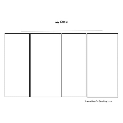 Comic Strip Writing 7 Worksheet