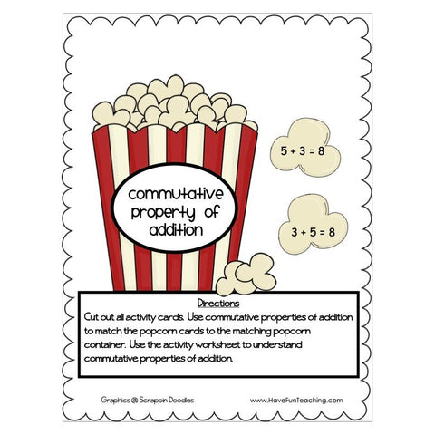 Commutative Property of Addition Game