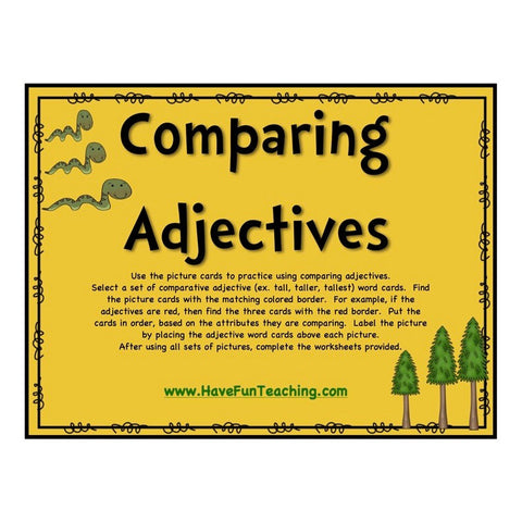 Comparing Adjectives Game
