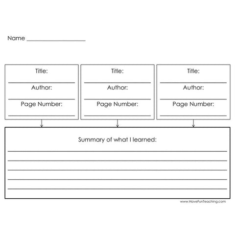 Comparing Three Texts Graphic Organizer
