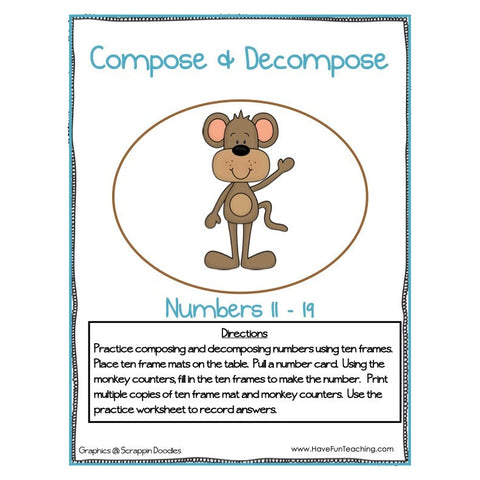 Compose and Decompose Numbers 11 19 Game