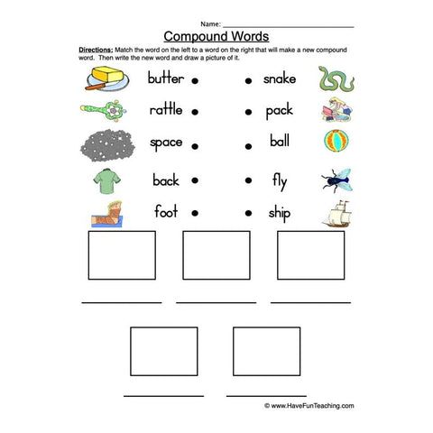 Compound Words Worksheet 3