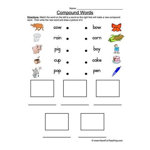 Compound Words Worksheet 5