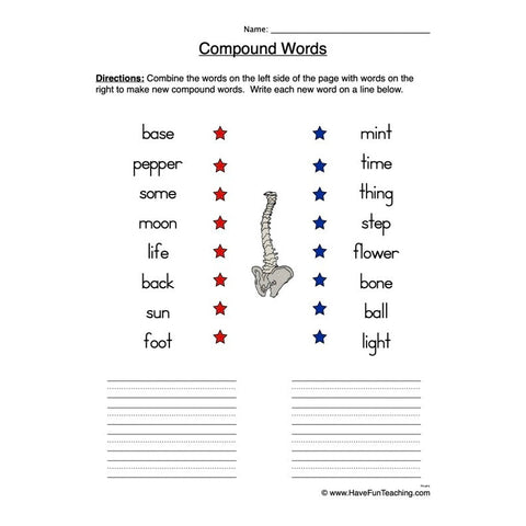 Compound Words Worksheet 9