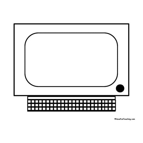 Computer Shape Book Worksheet