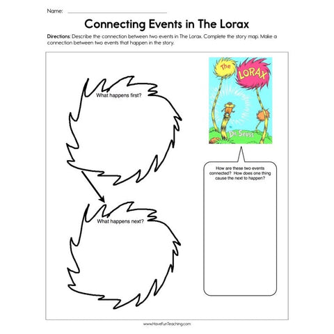 Connecting Events in the Lorax Worksheet