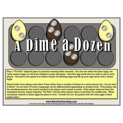 Counting Dimes Game