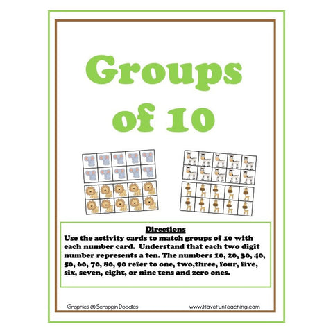 Counting Groups of 10 Game