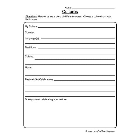 Culture Worksheet 2