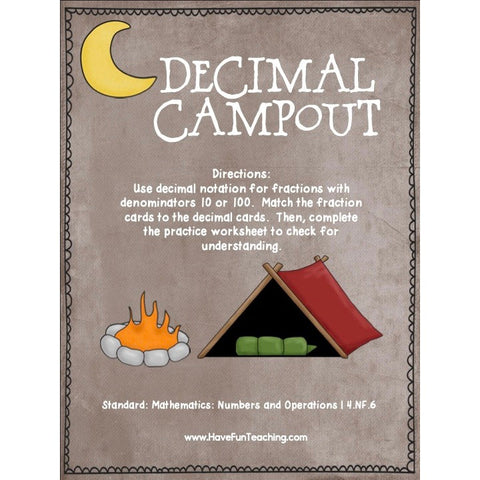 Decimal Campout Game