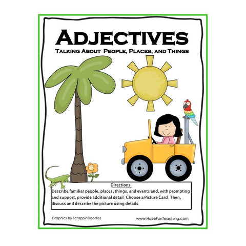 Describing Nouns Adjectives Game