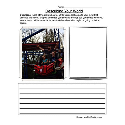 Describing Words Worksheet 2