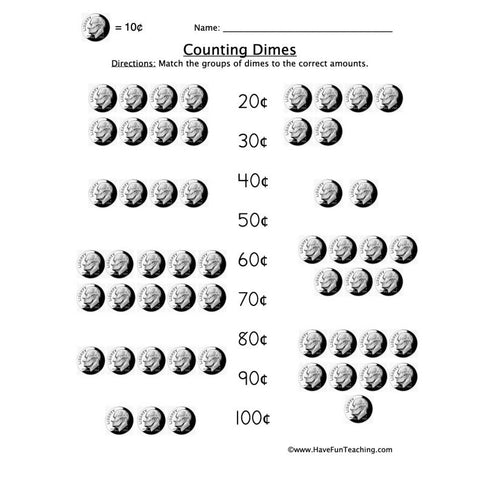 Dimes Worksheet