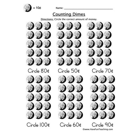 Dimes Worksheet 2