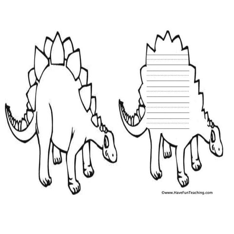 Dino Shape Book Worksheet