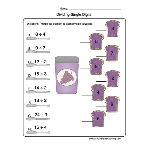 Division Worksheet