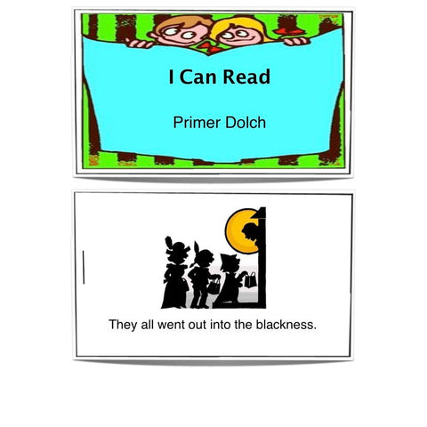 Dolch Primer Book Worksheet