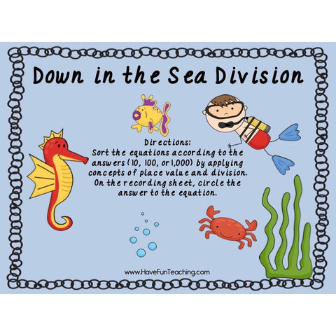 Down in the Sea Division Game