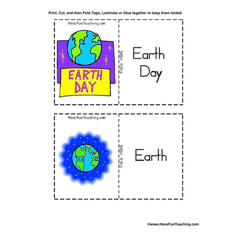 Earth Day Flash Cards