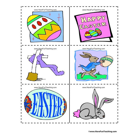 Easter Clip Art Worksheet