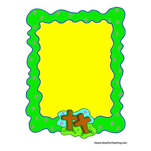 Easter Theme Border Paper 02 Worksheet