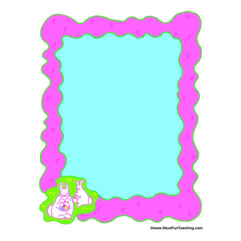 Easter Theme Border Paper 03 Worksheet