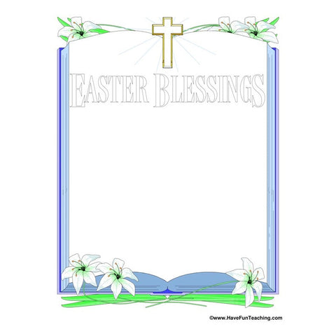Easter Theme Border Paper 05 Worksheet