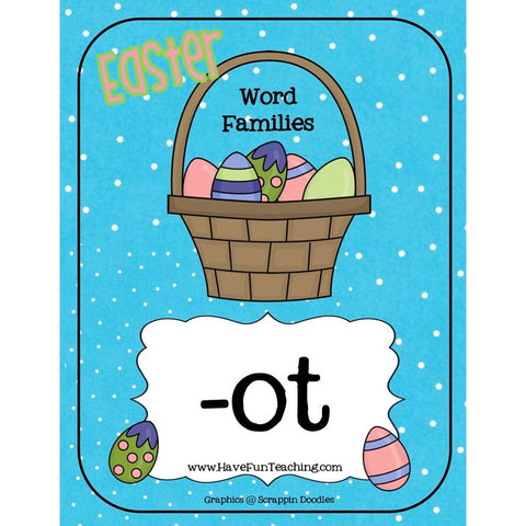 Easter Word Family Ot Game