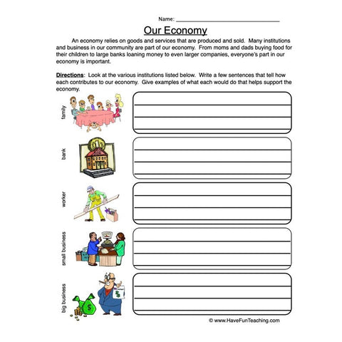 Economy Worksheet