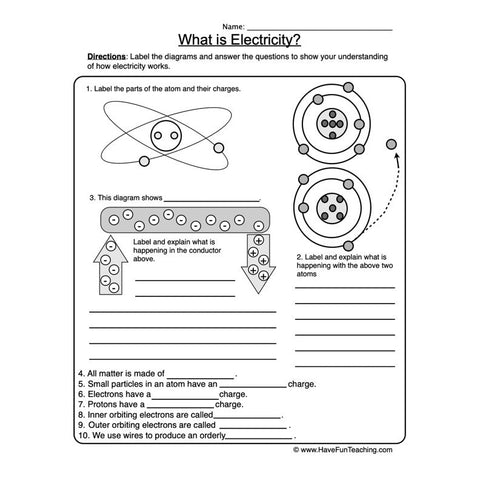 Electricity Page Worksheet 2