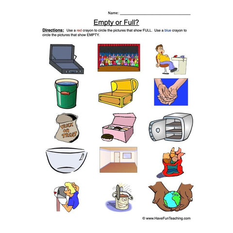 Empty Full Worksheet