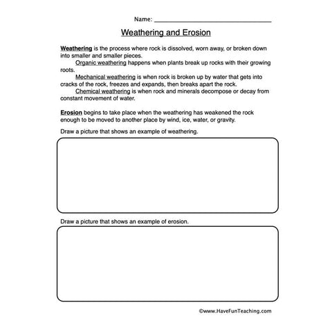 Erosion Worksheet 2